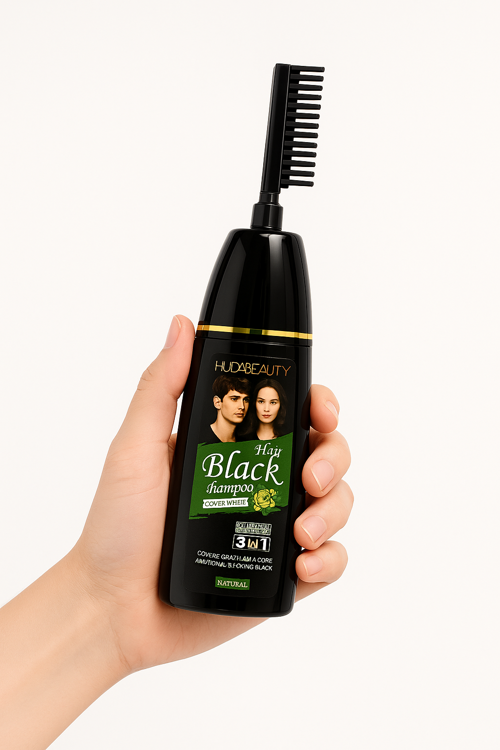 5 PCS of HUDA BEAUTY Hair Black Shampoo 3-in-1
