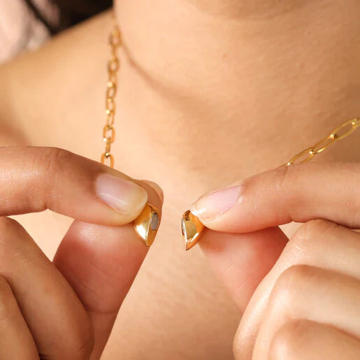 Magnetic Heart Golden Pendant